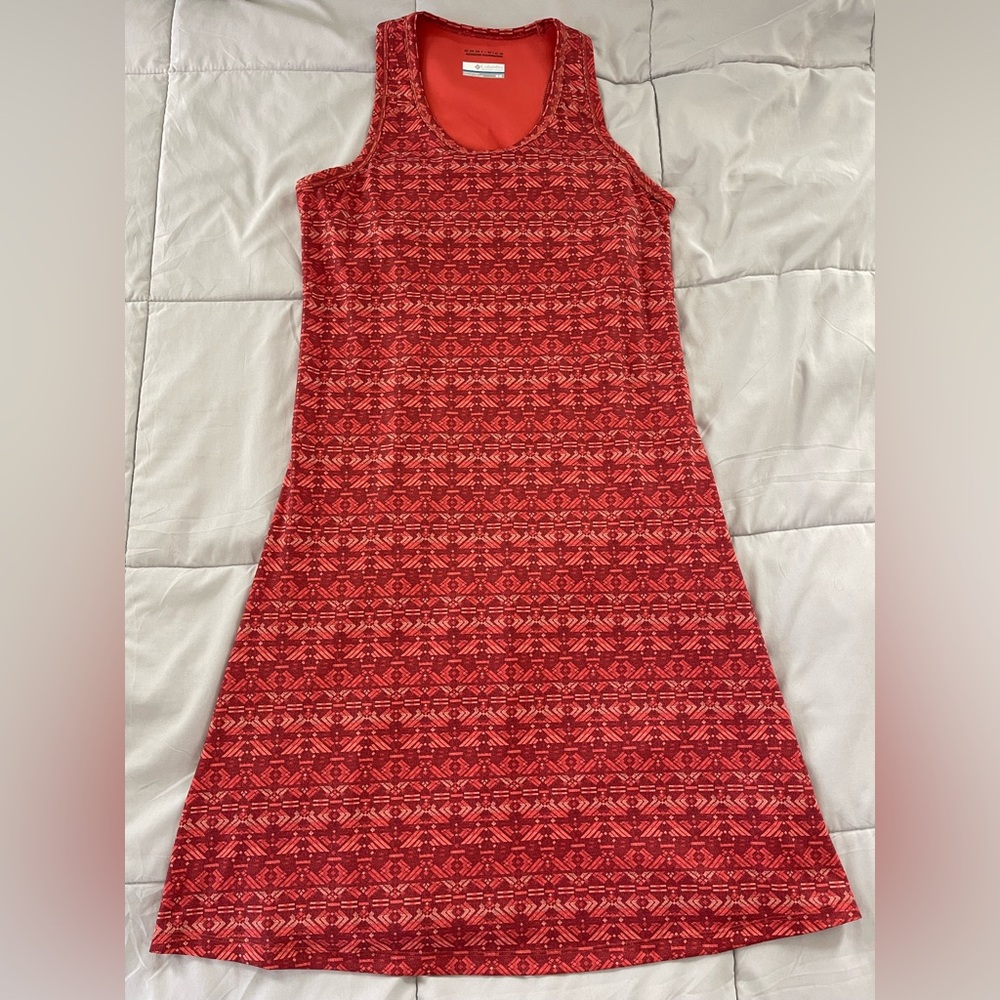 Columbia Saturday Trail II Knit Dress Coral Arizona Red Racerback Bra Medium